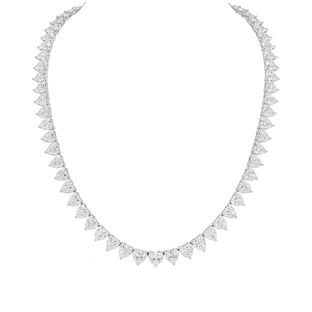 שרשרת טניס לבבות - "Love Yourself"