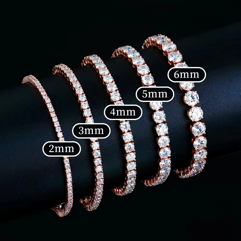 צמיד טניס רוז גולד