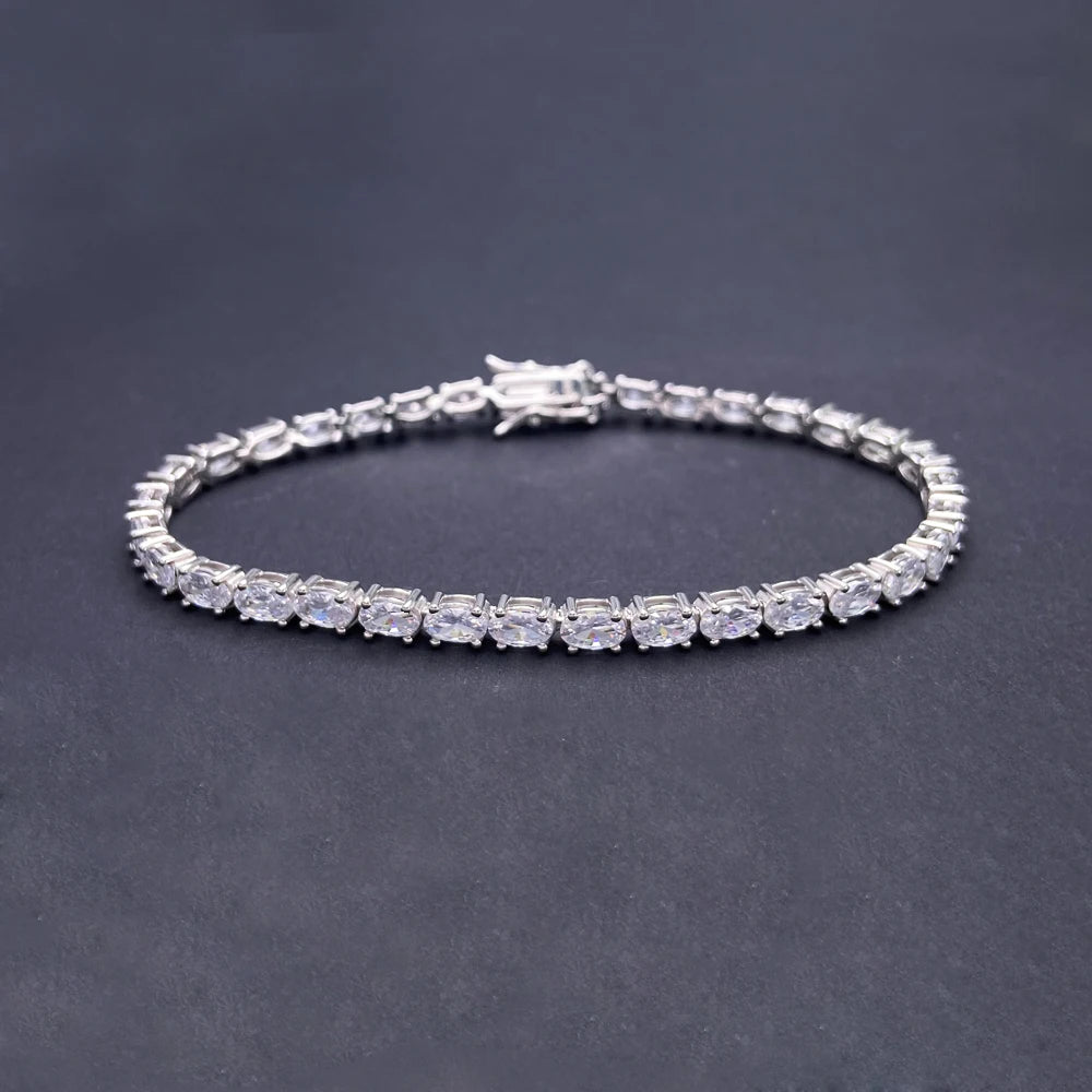 צמיד טניס אובל שוכב