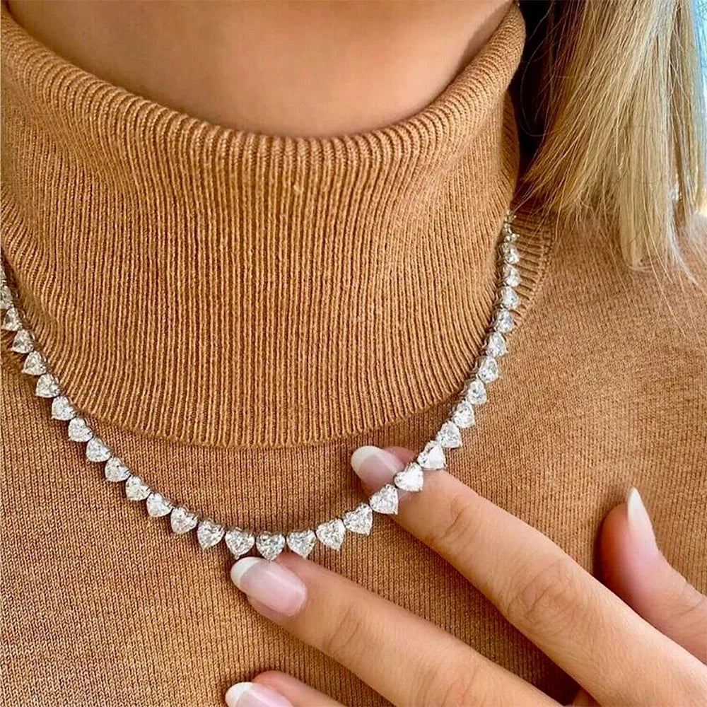 שרשרת טניס לבבות - "Love Yourself"