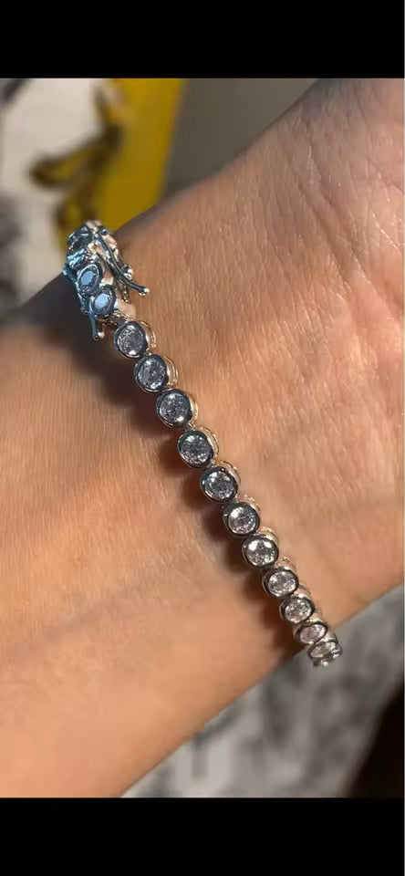 צמיד טניס עיגולים מואסנייט 5.2 קראט