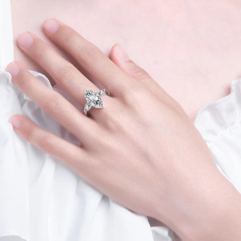 טבעת מואסנייט מרקיז 3 קראט