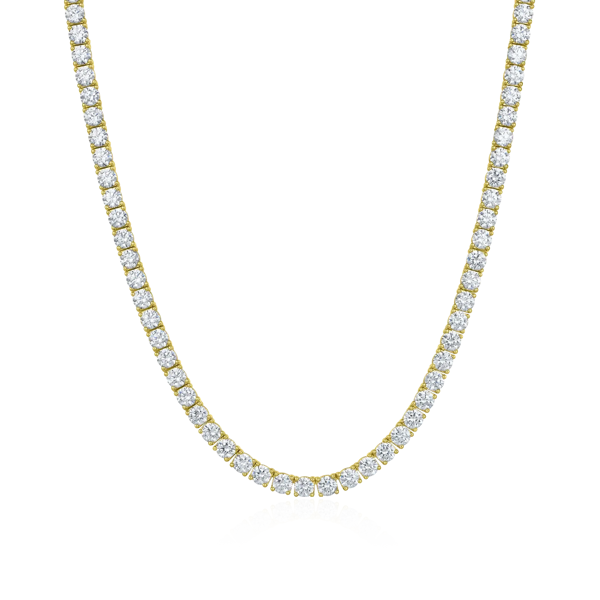 שרשרת טניס זהב צהוב