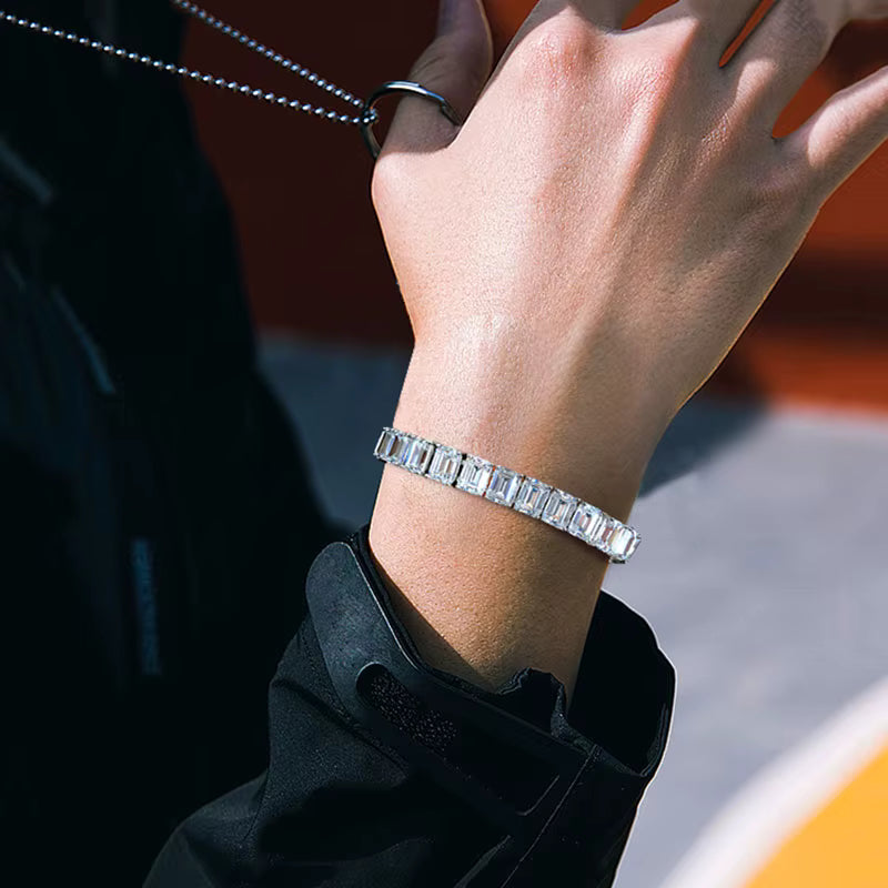 צמיד טניס מואסנייט באגטים