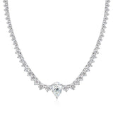 שרשרת טניס בשיבוץ טיפה מרכזית