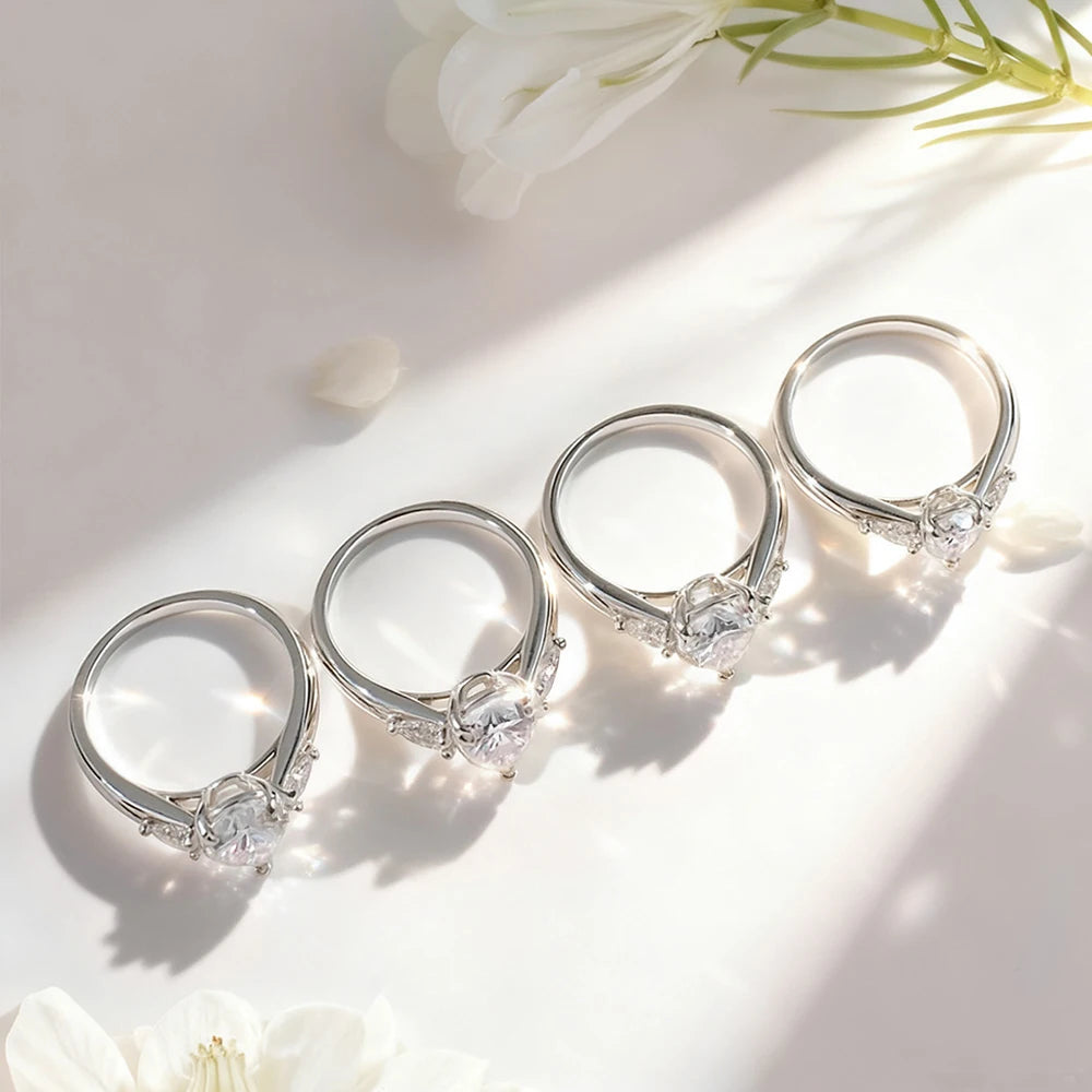 טבעת סרניטי טיפה מרכזית