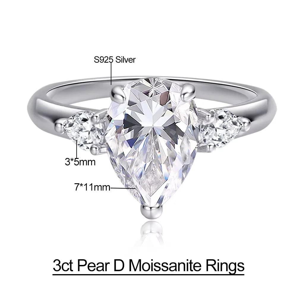 טבעת סרניטי טיפה מרכזית