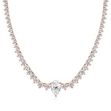 שרשרת טניס בשיבוץ טיפה מרכזית