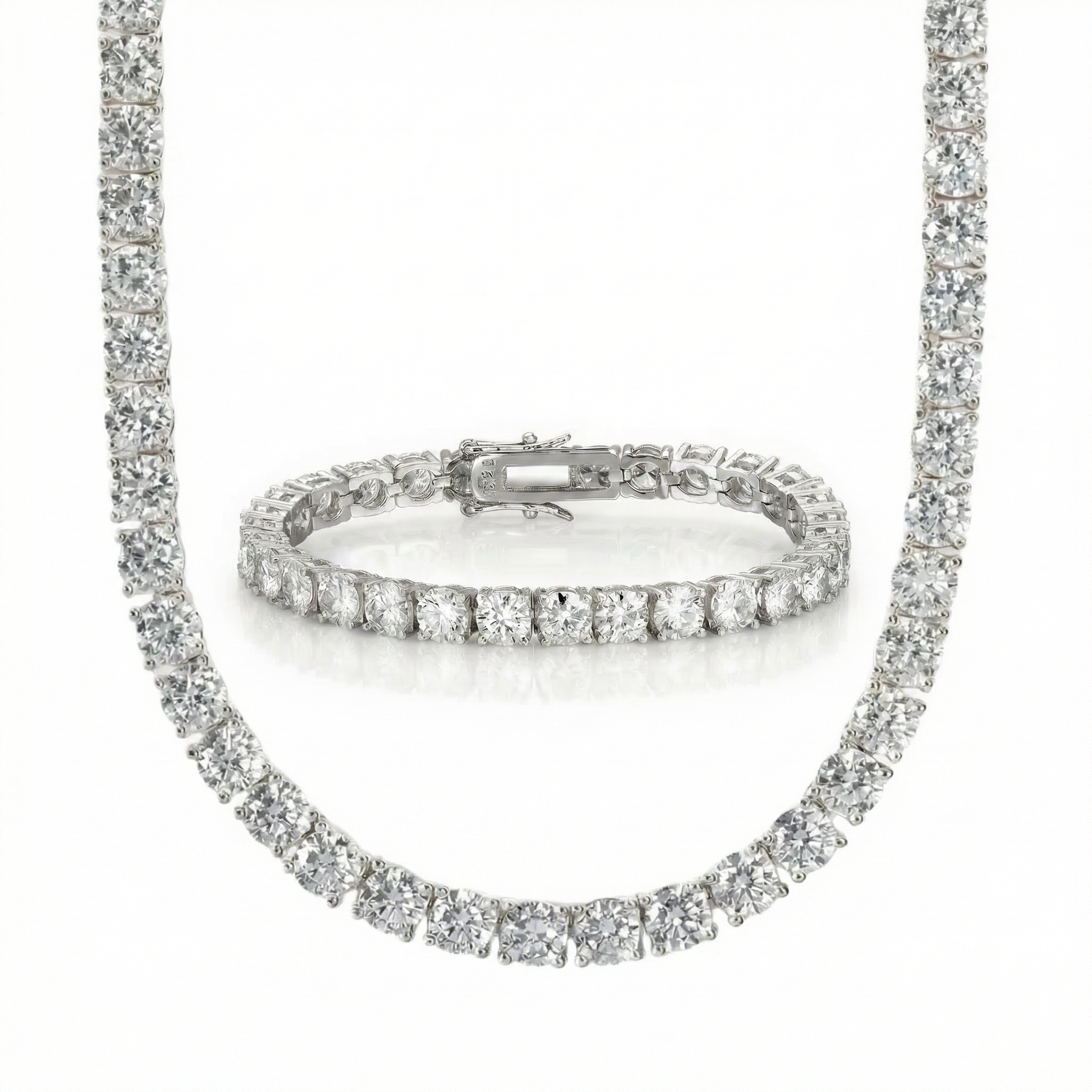 סט טניס 5 מ״מ - שרשרת וצמיד