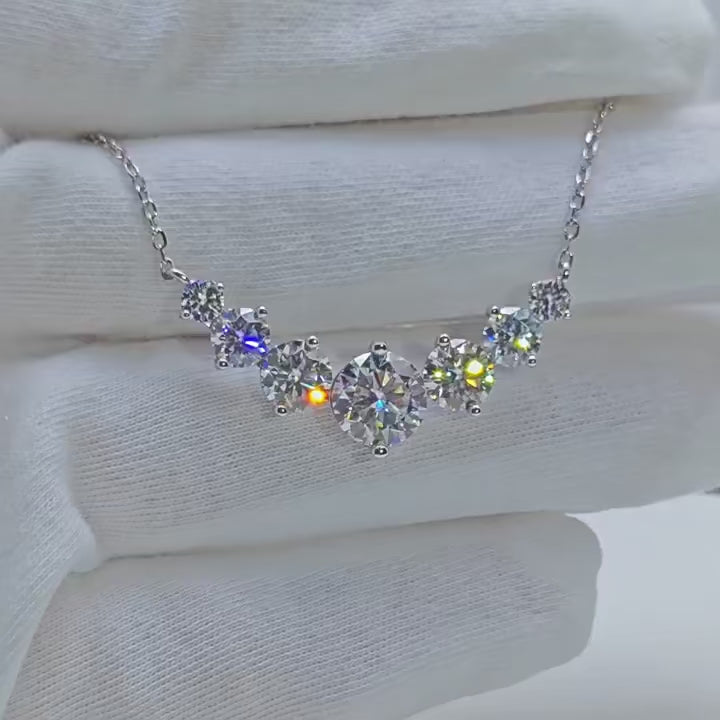 שרשרת 7 אבנים מדורגת - Lucién